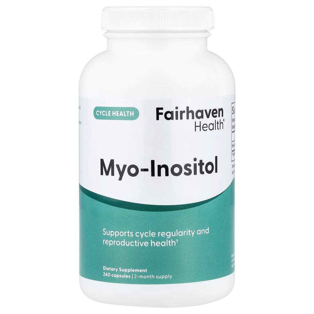 Fairhaven Health, мио-инозитол, 240 капсул (500 мг в 1 капсуле)