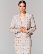 Юбка длины миди из премиального твида