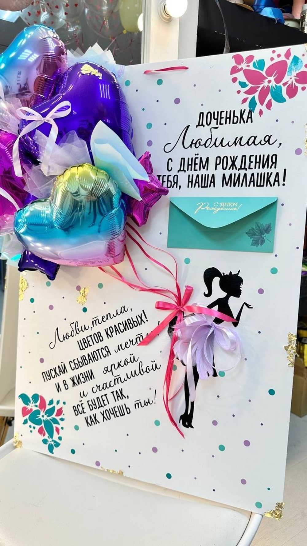 Панно-открытка для дочки №1059