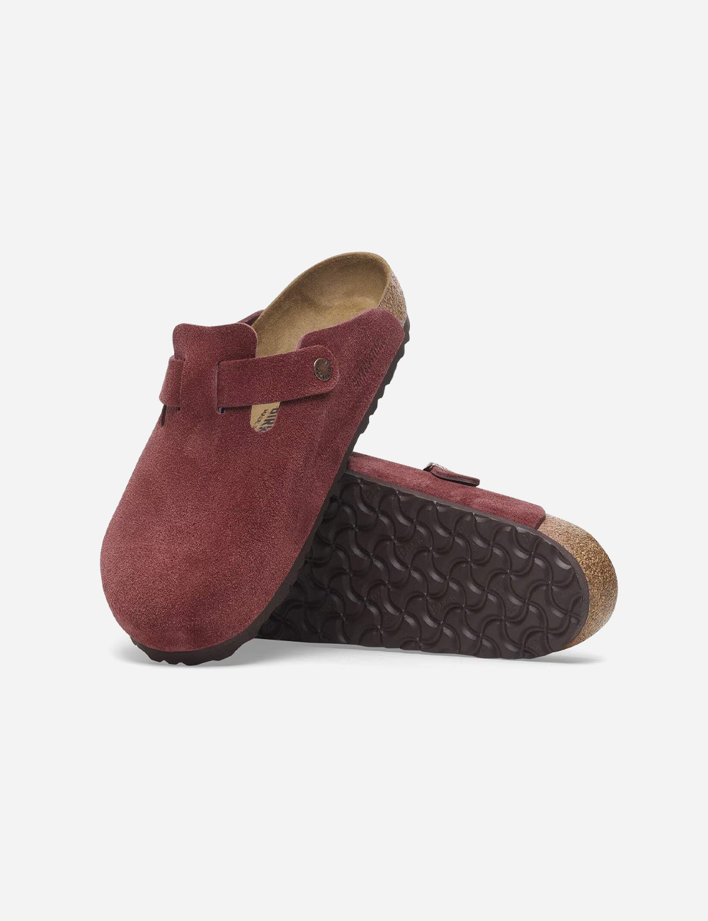 Birkenstock Boston Taupe Clogs "Zinfandel"