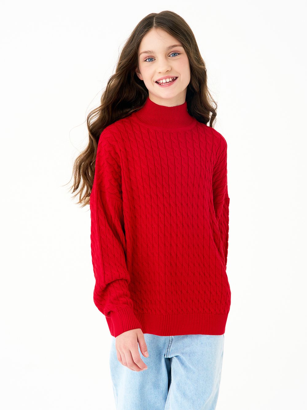 Джемпер для девочки AT1277 красный