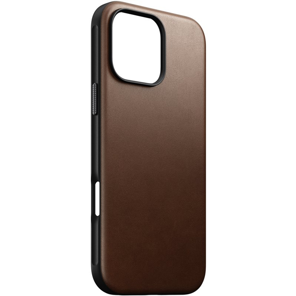 Чехол Nomad Modern Leather case, iPhone 16 Pro Max - brown