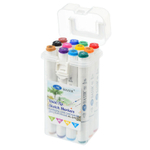 Маркер для скетчинга, двусторонние, Basir, трёхгранные, 14 мм, спиртовые, 12 шт