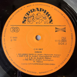 Винтажная виниловая пластинка LP Chime Disco Диско (Чехословакия 1986)