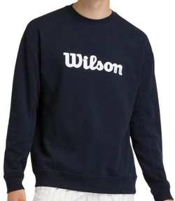 Мужская теннисная кофта Wilson Parkside Crew - небесный