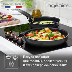Набор посуды Tefal Ingenio Black 4 предмета 16/26 см 4181840