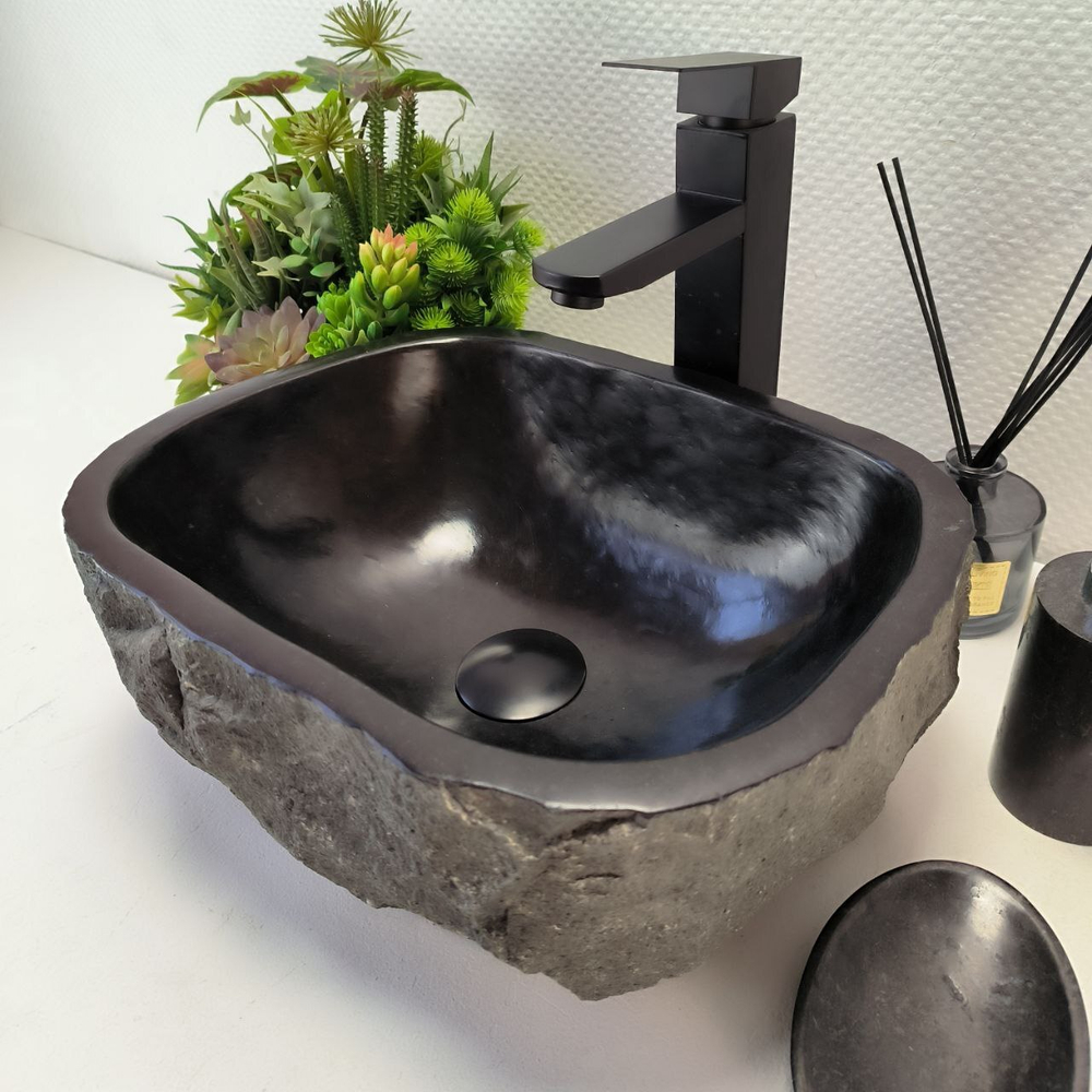 Раковина из андезита Erozy Black EA-63057 38*30*15 113
