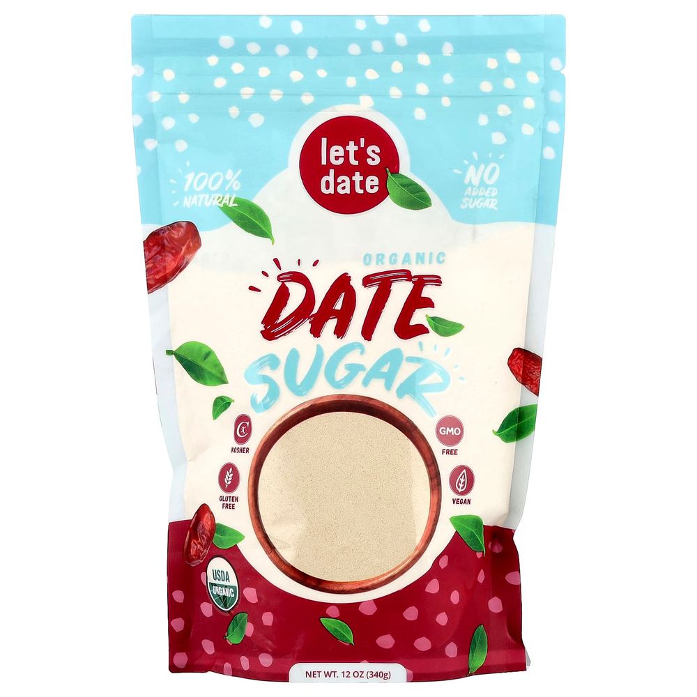 Let's Date, Органический финиковый сахар, 340 г (12 унций)