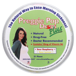 Preggie, Preggie Pop Drops Plus, кислая малина, кислый лимон, 10 мг, 21 шт.