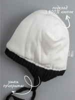 Шапка зимняя вязаная с помпоном для девочки