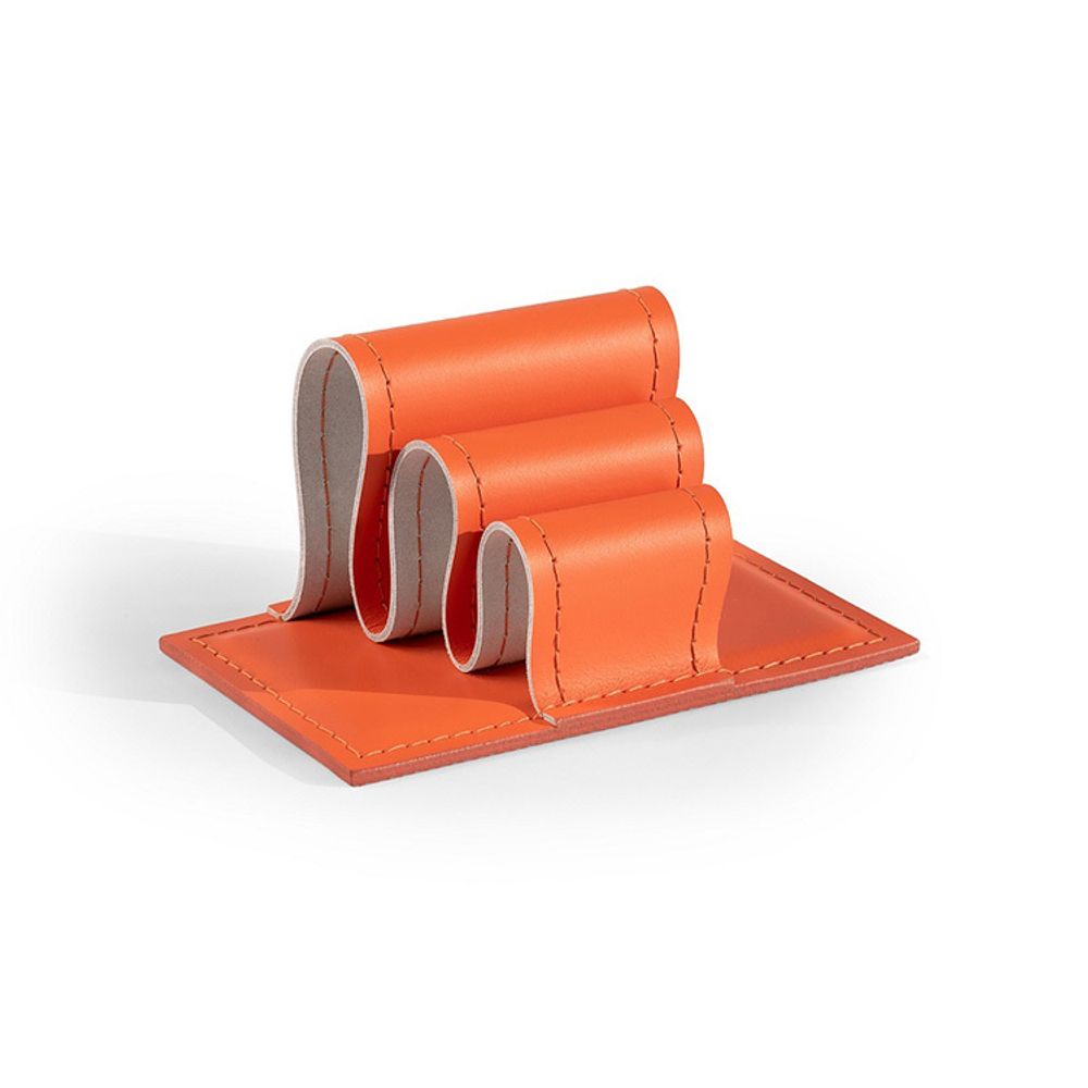 Визитница из двухслойной кожи Cuoietto с металлической вставкой 155*85*80 (CHBCMet155-85-80) 6