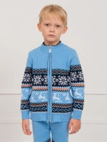 Кофта вязаная на молнии