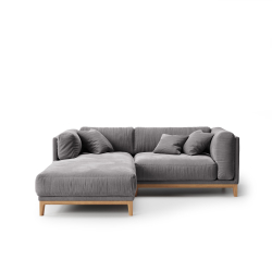 3-х местный нераскладной диван с кушеткой Case 913/902