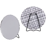 Зеркало настольное «ФРАТЕЛЛИ», серо-белый цвет, 15*15см (коробка)