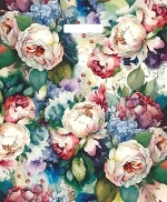 Пакет ПЭ с вырубной ручкой 38x45+3см (60) (Кремовые цветы) Глянцевый Артпласт (х25/500)