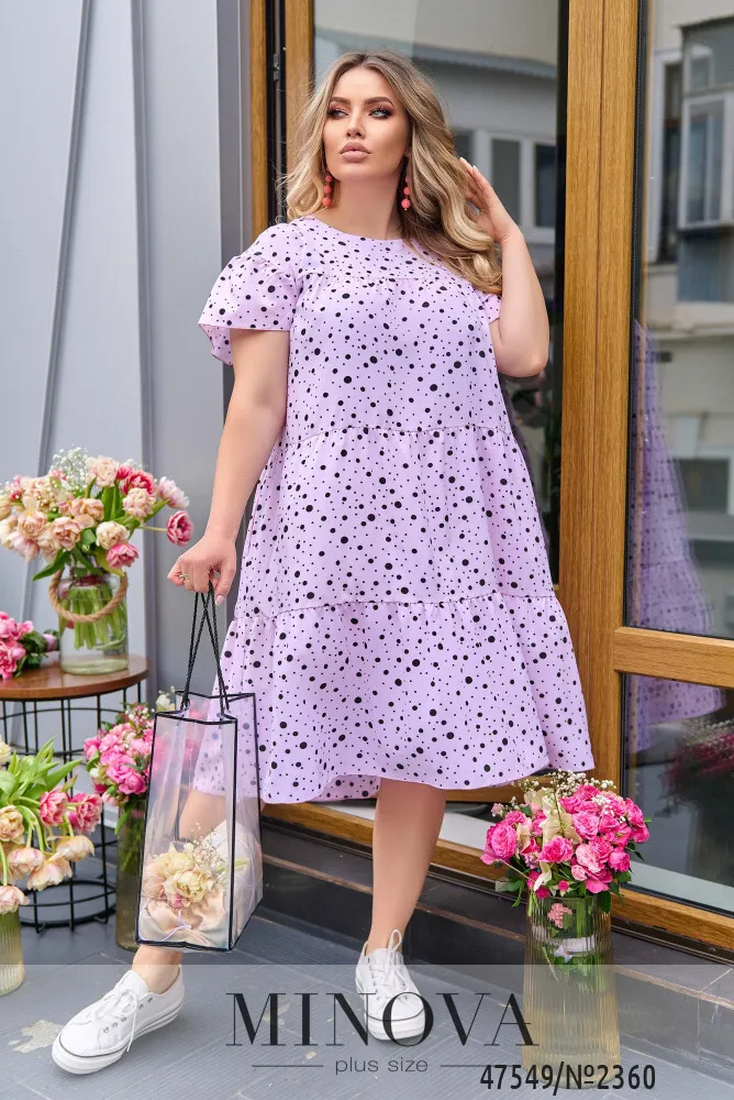 Платье 2360-пудра Minova