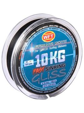 Леска плетёная WFT KG GLISS SINKING Black 150 м, 0,16 мм