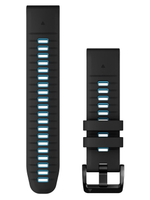 Ремешок Garmin 22mm QuickFit Black/Cirrus Blue силиконовый 010-13280-05