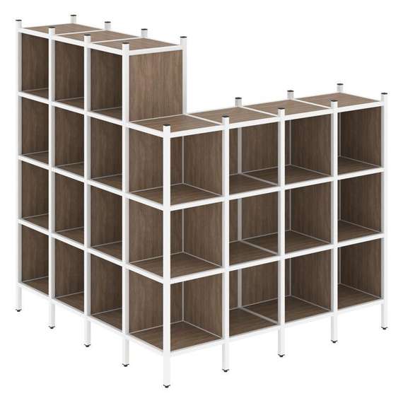 Лофт Угловой внешний стеллаж наборный VR.L-60  1694*1694*1869