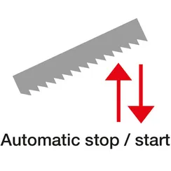 Автоматическое опускание рамы с заданной скоростью для ленточнопильных станков PILOUS