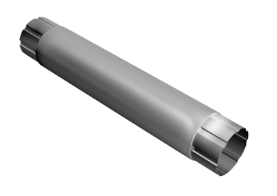 Труба круглая соединительная 100 мм 1 м (для системы 125/100)