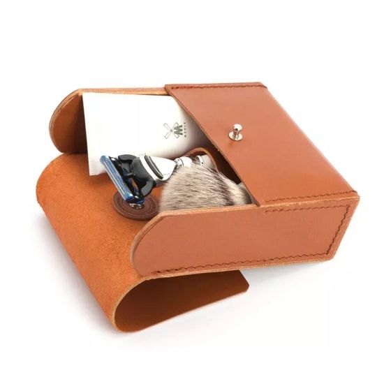 Дорожный чехол MUEHLE, коричневая кожа, без предметов