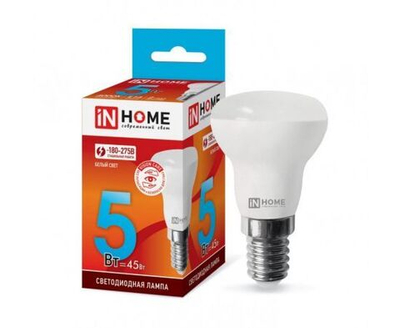 Лапочка ASD/InHome VC R39 E14 5W(410lm) 4000K 4K 39x68 (без пульсации) 0852, 1 шт.