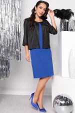 Платье "Урсула" (блэк энд блю) П7732 LT Collection