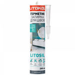 LITOSIL санитарный силиконовый герметик-затирка ШОКОЛАД   280мл