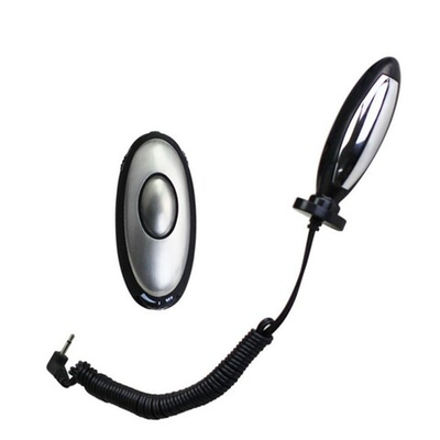 Комплект с анальной втулкой для электростимуляции E-Passion Plug (Цвет: черный с серебряным)