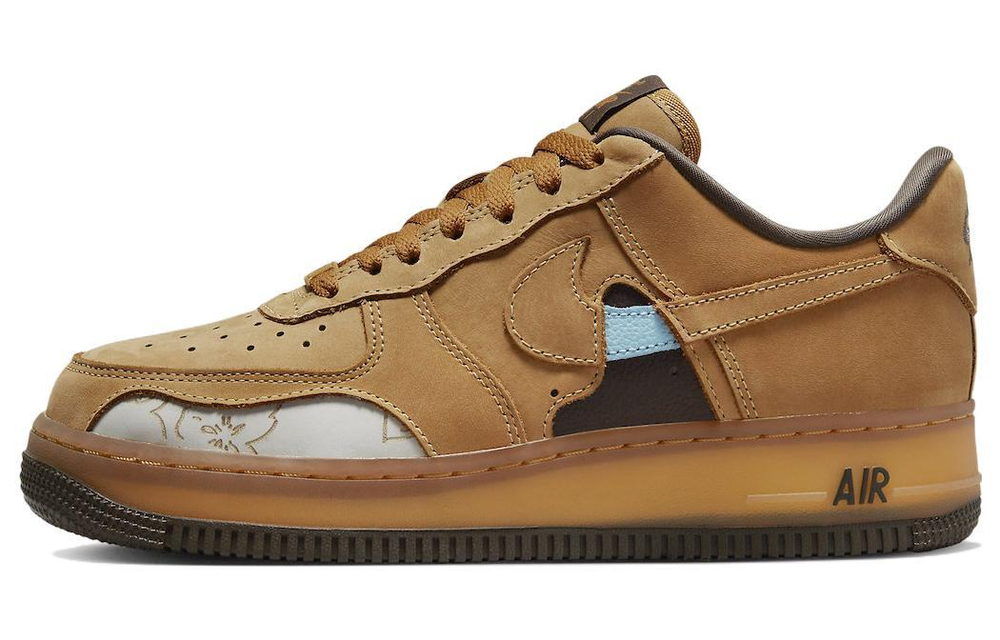 Кроссовки Nike Air Force 1 Low "Wheat Mocha" (Женская размерная сетка)
