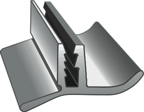 Вставка ПРЕМИУМ черная ТL 5, 150 м.