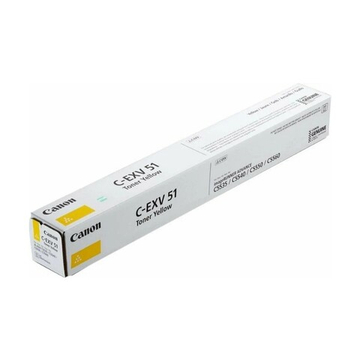 Тонер-картридж CANON C-EXV51 Y для imageRUNNER ADVANCE C5535/C5540/C5550/C5560 желтый (0484C002)
