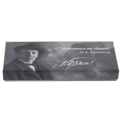 GAEM Набор подарочный: ручка перьевая, 5 наконечников, чернильница, L28 W11,5 H4 см