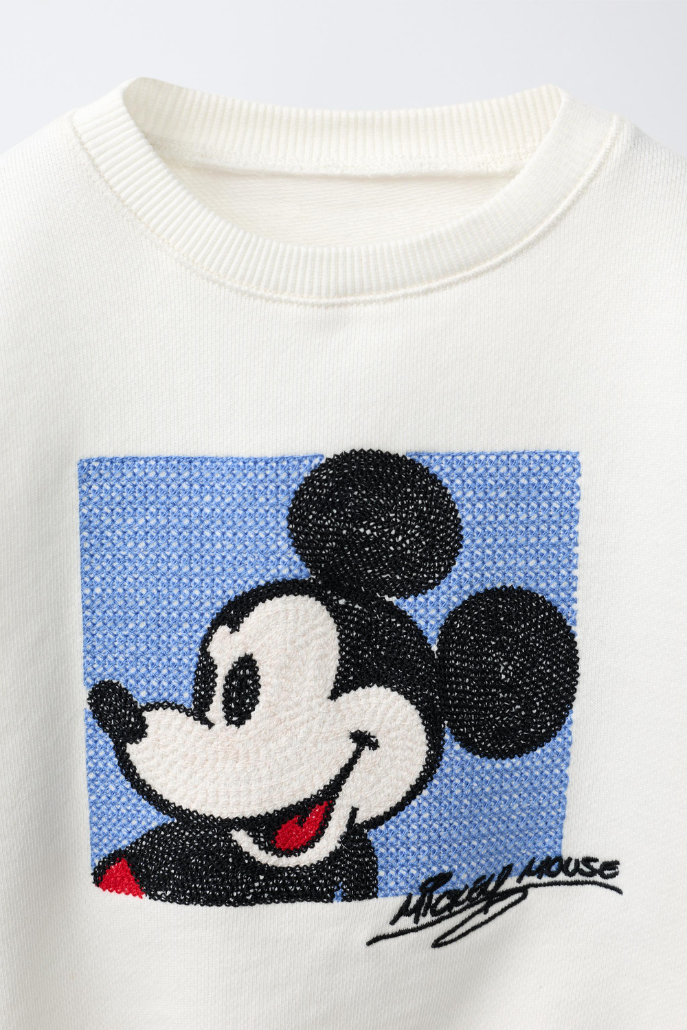 ZARA ТОЛСТОВКА MICKEY MOUSE © DISNEY, ЭКРЮ