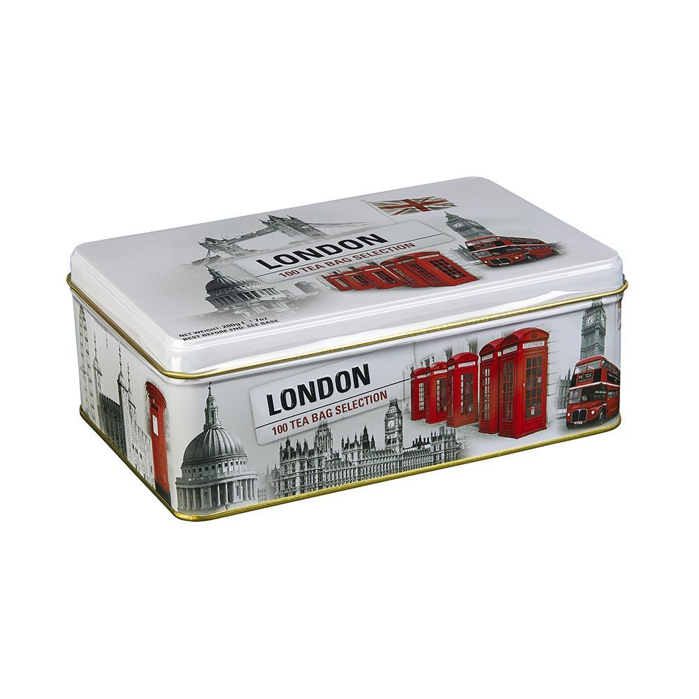 New English Teas Чай в пакетиках Black & White Tea Selection Tin, 100шт