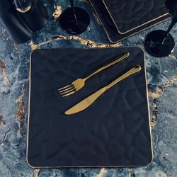 Lenardi 118-005 Квадратное блюдо 26х1,5см МАРОККО в под.уп.(х24)Фарфор