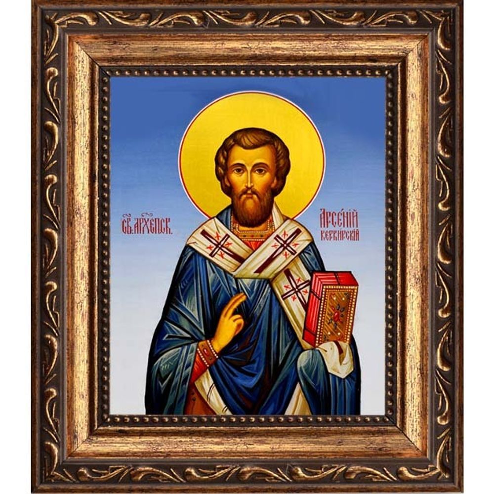 Арсений Керкирский Святитель. Икона на холсте.