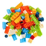 Конструктор блочный 100 элементов, сумка 55A-14