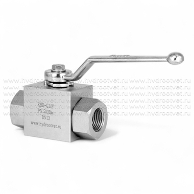 KHB-G1/2-1111-01-1 - Шаровой кран 2/2 на высокое давление, резьба G1/2"