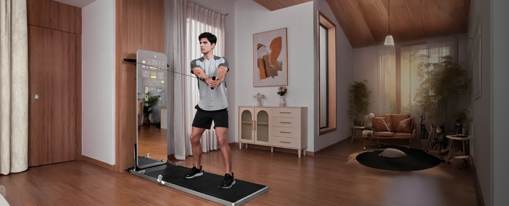 Функциональный тренажер с интерактивным зеркальным дисплеем Splan E+