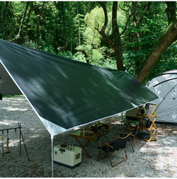 Тент кемпинговый Naturehike 3Х5 м., черно-серебристый винил