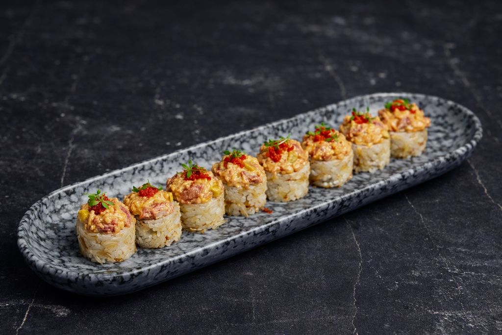 С тартаром тунец мини