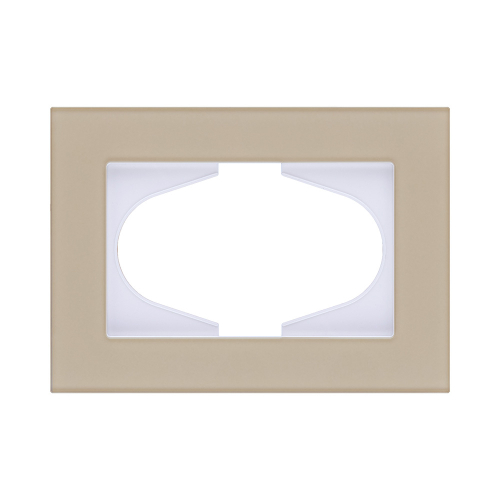 Рамка для двойной розетки, стекло золотой Kollinger Reflex MG RM120GD