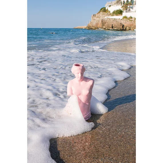 Ваза для цветов venus, 31 см, розовая