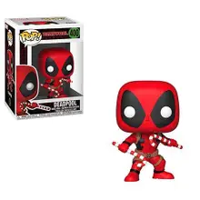 Funko Bobble: Marvel: Holiday: Deadpool w/ Candy Canes