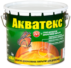 Декоративное покрытие "Акватекс" 2в1 ваниль (3л)