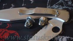 Бусина темлячная для ножа Сталин дизайн сереброфотография - 2