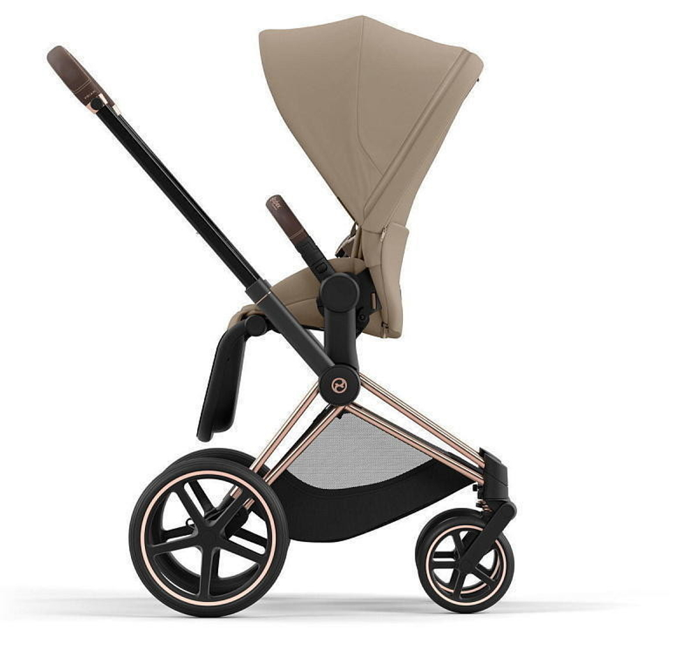 Коляска Cybex Priam IV Rosegold complete Cloud T Cozy Beige Plus Base T 3 в 1 Cozy Beige