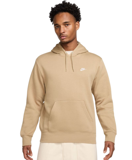 Куртка теннисная Nike Club Fleece Pullover - parachute beige/parachute beige/white
